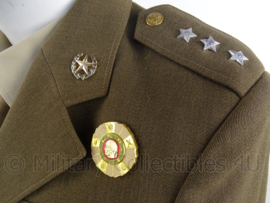 Tsjechisch leger Officiers uniform jasje met insignes !- maat 45 = Small  - origineel