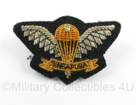 Republic of Singapore Airborne jump wing - Metaaldraad met pins - 4 x 2,5 cm - origineel