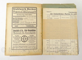 Boek Marine Rundschau - 1903 t/m 1908 - set van 4 boeken - origineel