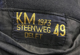 KM Koninklijke Marine matrozen hemd donkerblauw met insigne Baaienhemd - matroos der 2e klasse - model 1973 maat 49 - origineel