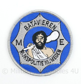 Rijkspolitie Nijmegen ME Mobiele Eenheid Batavieren embleem  - met klittenband  - 9 cm. diameter