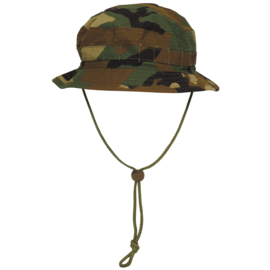 Boonie hat / Bush hat Ripstop - Special Forces model Short Brim - Korps Mariniers US Woodland
