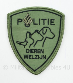 Politie Dieren Welzijn embleem - met klittenband - 10,5 x 9 cm