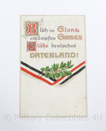 WO1 Duitse Postkarte 1917 Bluh un Glanz erkampften Sieges  -  9 x 13,5 cm - origineel