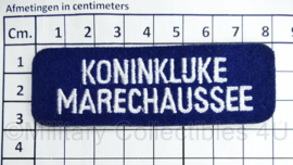 KMAR Marechaussee straatnaam embleem paar - 3 x 8 cm - ONGEBRUIKT - origineel