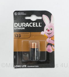 Duracell Lithium DL123 CR123A Battery - per stuk - voor kijkers, zaklampen, Surefire lampen e.d. - nieuw -  houdbaar2030
