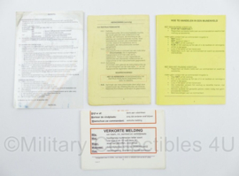 KL Nederlandse leger IK5-37 Instructiekaart 5-137 Ammunition Awareness Munitieveiligheid Instructiekaart - 15 x 10 cm - origineel