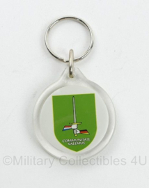 Sleutelhanger Duits Nederlandse Corps Communitate Valemus - 6,5 x 4 cm - origineel