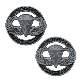 US Paratrooper Coin "Airborne Proud: remembrance coin