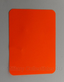 KL Nederlandse leger signaal kaart Visibility Card oranje - 14,5 x 10,5 cm - origineel