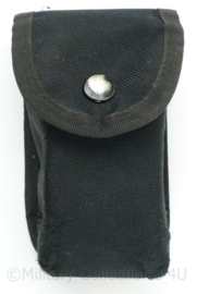 Politie zwarte koppeltas met Fastrap limb restraint straps - 14 x 8½ x 4 cm - origineel