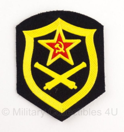 Russisch artillerie uniform embleem - 6,5 x 8 cm - origineel