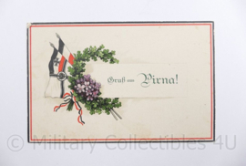 WO1 Duitse Postkarte 1913 Grusse aus Pirna - 14,5 x 9 cm - origineel