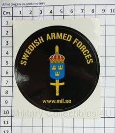 Swedish Armed Forces sticker - 10 x 9 cm. - origineel