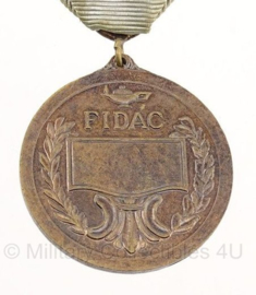 FIDAC medaille Fédération Internationale des Anciens Combattants - origineel - metaal - 3,5 x 4 cm