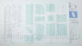 Royal Canadian Air Force Flight Information En Route Low Altitude North Sea West UK(L)5 - 26,5 x 12,5 cm - origineel