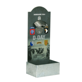 Flesopener voor muurmontage - D Day Normandie 1944 101st, 82nd, 1st Inf.  4th inf. , Ranger