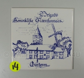 Tegel Koninklijke Marechaussee - Kmar Brigade Garderen - origineel Nr. 14