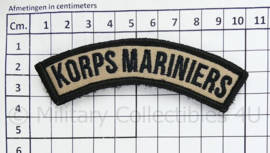 Korps Mariniers straatnaam - MET klittenband - breedte 10 cm
