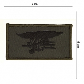 Embleem Navy Seal team Subdued - 9 x 5 cm.