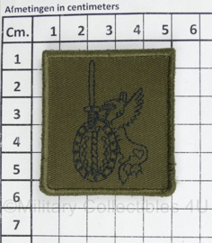 Defensie 41 GNKCIE 41 Brigadegeneeskundige Compagnie Seedorf borstembleem - met klittenband - 5 x 5 cm - origineel