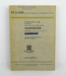 MVO Handboek voor de Huzaar nr. 2-1350 - 1961 - afmeting 15 x 22 cm - origineel