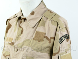 Korps Mariniers Desert basis jas met extra klittenband voor patches en straatnaam.  Maat 6080/9500-  Origineel