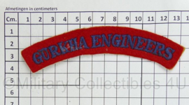 British Army shoulder title ENKEL Gurkha Engineers - 13 x 4 cm - origineel