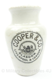 WO1 Britse vaas - fabrikant Cooper & Co. Glasgow Liverpool & London Creampot - 6,5 x 5 x 10 cm - origineel