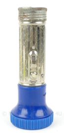 Russische lamp jaren 70 - chroom met blauw - lengte 17,5 cm. -  origineel