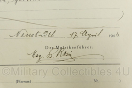 WO2 Duitse Heiraturkunde 1934 - 30 x 21 cm - origineel