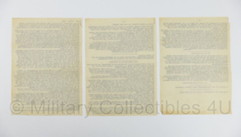 WO2 Nederlands Verzetsdocument 10 mei 1944 door "een groep vrijheidsstrijders"- 28 x 21 cm - origineel