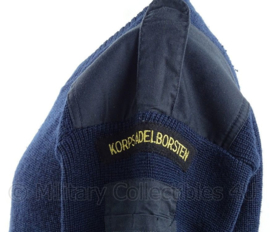 Wollen KM Marine trui ronde hals Korps Adelborsten met parawing - donkerblauw - maat 8 - origineel