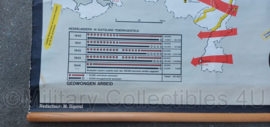 School instructie poster Nederland in de Tweede Wereldoorlog -  172 x 118 cm  - origineel