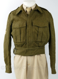 MVO uniform jas Rode Kruis Arts jaren 50 - rang Korporaal - maat 46 - mist schouderknoopje - origineel