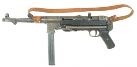 MP38 en MP40 draagriem donkerbruin - 2,4 cm. / 120 cm.