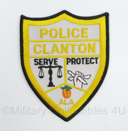 US Clanton Police patch Alabama Serve Protect - 11 x 9 cm - origineel