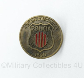 Catalaanse politie Policia Mossos d'Esquadra 1690 speld - diameter 1,5 cm - origineel