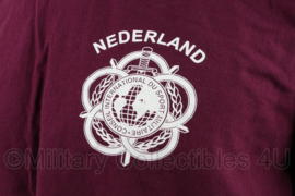 KL Nederlandse leger Netherlands Delegation Military Team Conseil international du sport militaire Nederland t-shirt - maat XXL - nieuw - origineel