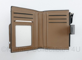 Zwarte lederen portemonnee en organizer - 12,5 x 9 x 2 cm - nieuw