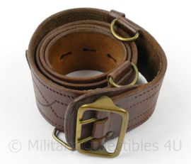 MVO Sam Brown jaren '50 lederen broekriem - 110 cm lang - origineel