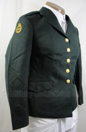Dames leger uniform jas donkergroen - maat 36 / 38 origineel