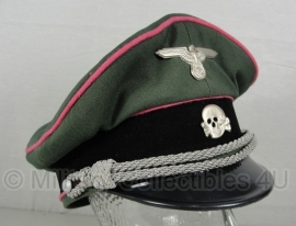 Waffen SS Panzer schirmmütze gabardine roze bies - maat 58 tm. 60