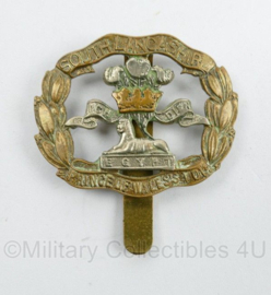 Britse WO2 cap badge South Lancashire Regiment Prince of Wales  - Maker TR Gaunt London - 4 x 4 cm - origineel