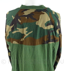 Korps Mariniers Ubac shirt woodland forest camo - merk Rothco - maat M - Zeldzaam - origineel