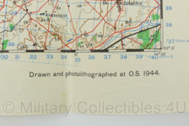 WW2 British War Office map 1944 Central Europe Prenzlau - 88 x 63,5 cm - origineel