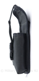 Security en Britse Politie Portofoon koppeltas merk MIA zwart  - nieuwstaat -  7 x 4 x 18,5  cm - origineel