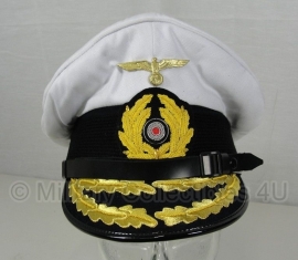 kriegsmarine schirmmutze U boot - wit - maat 57 tm. 60 cm. - admiraal