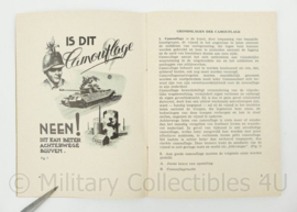 KL voorschrift camouflage deel 1 en 2 1949/1950 - 17 x 12 cm - origineel