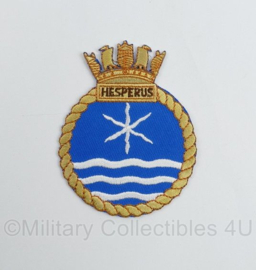 Royal British Navy patch HMS Hesperus - 8,5 x 7 cm - nieuw gemaakt